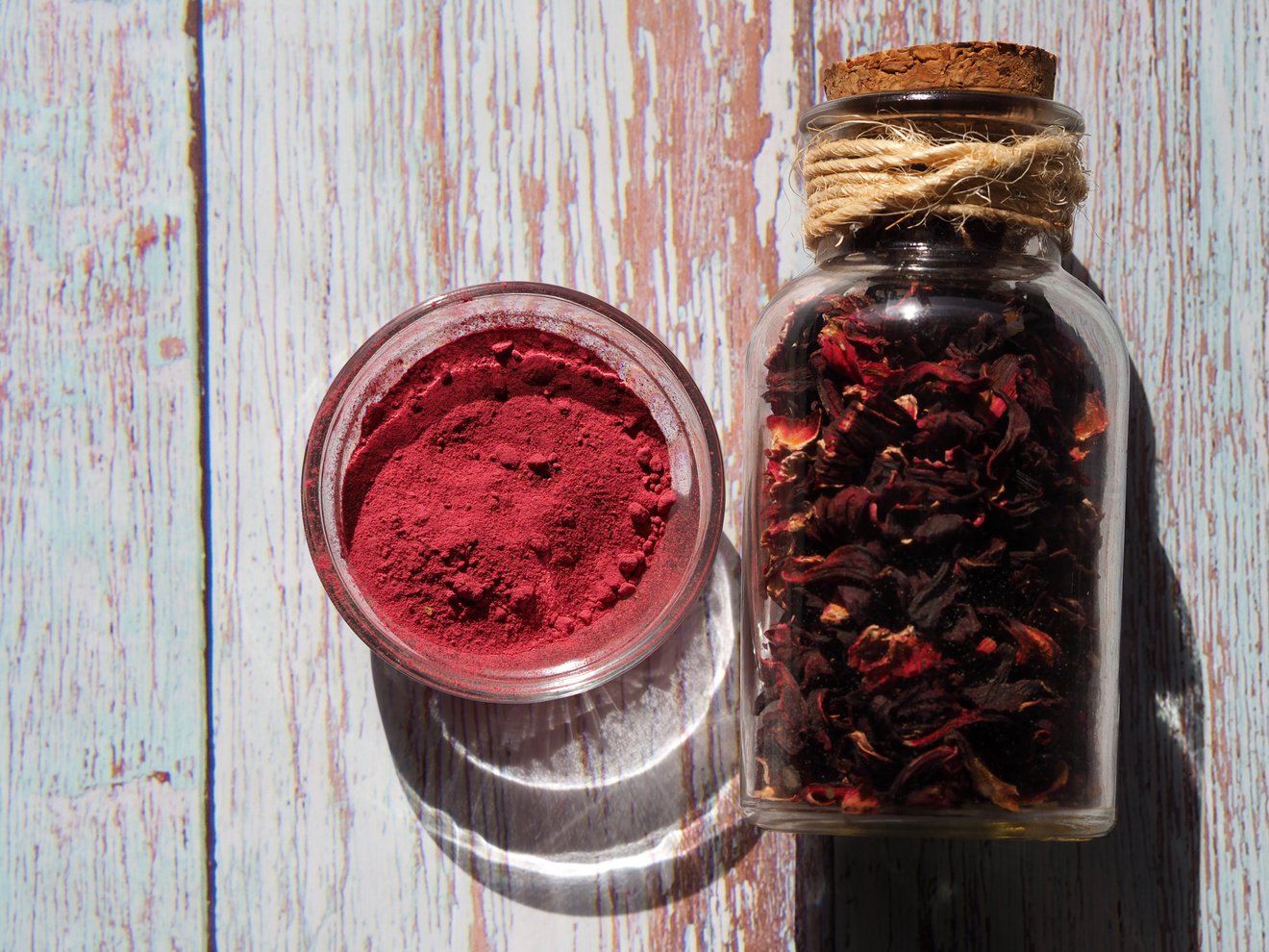 Hibiscus powder for homemade face and body masks